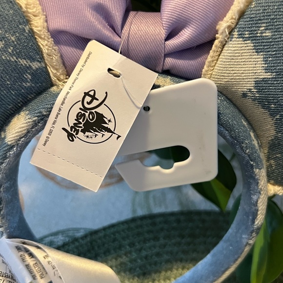 Disney Parks- Bleached Denim Minnie Ear Headband (NWT) - Picture 3 of 5